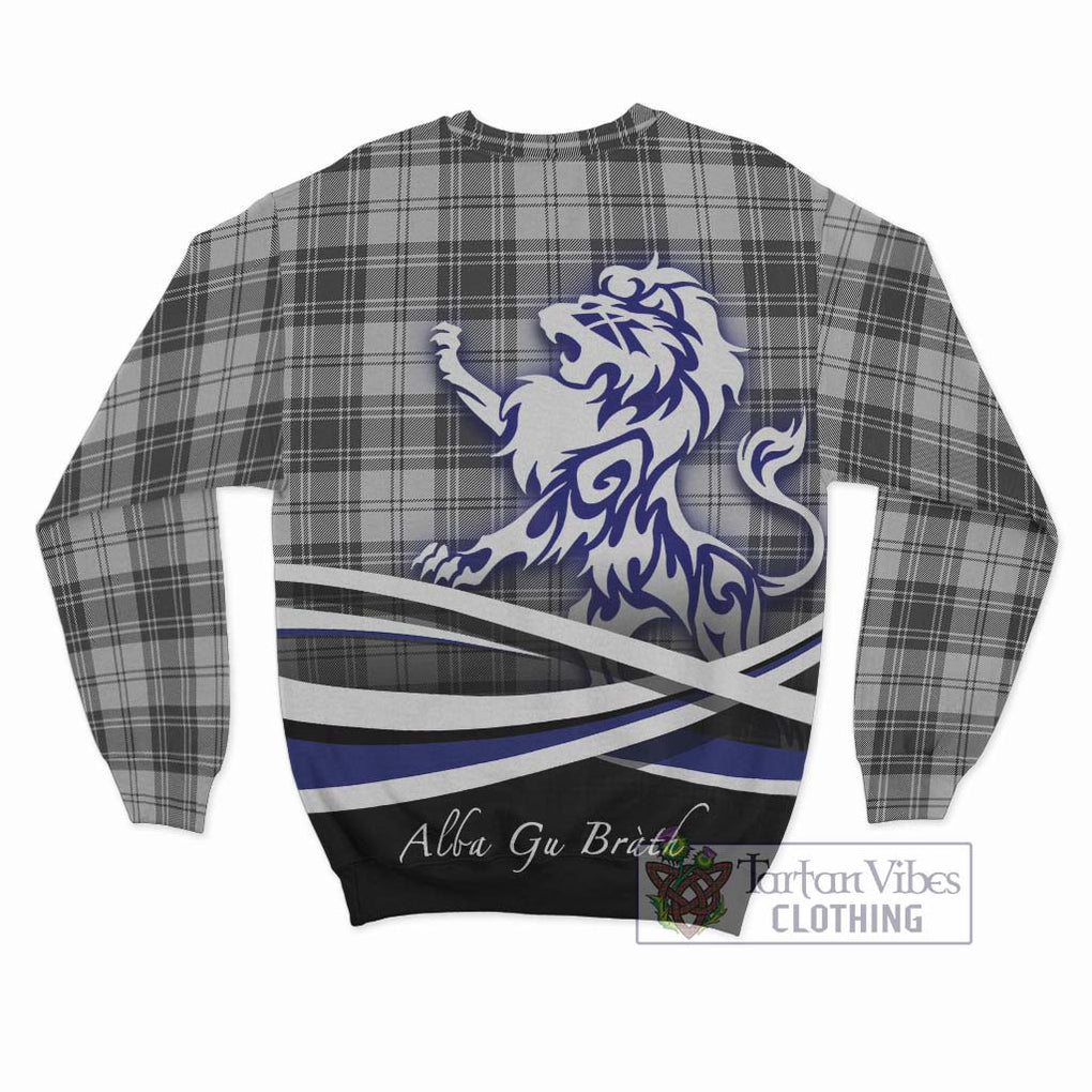 Glendinning Tartan Sweatshirt with Alba Gu Brath Regal Lion Emblem - Tartan Vibes Clothing