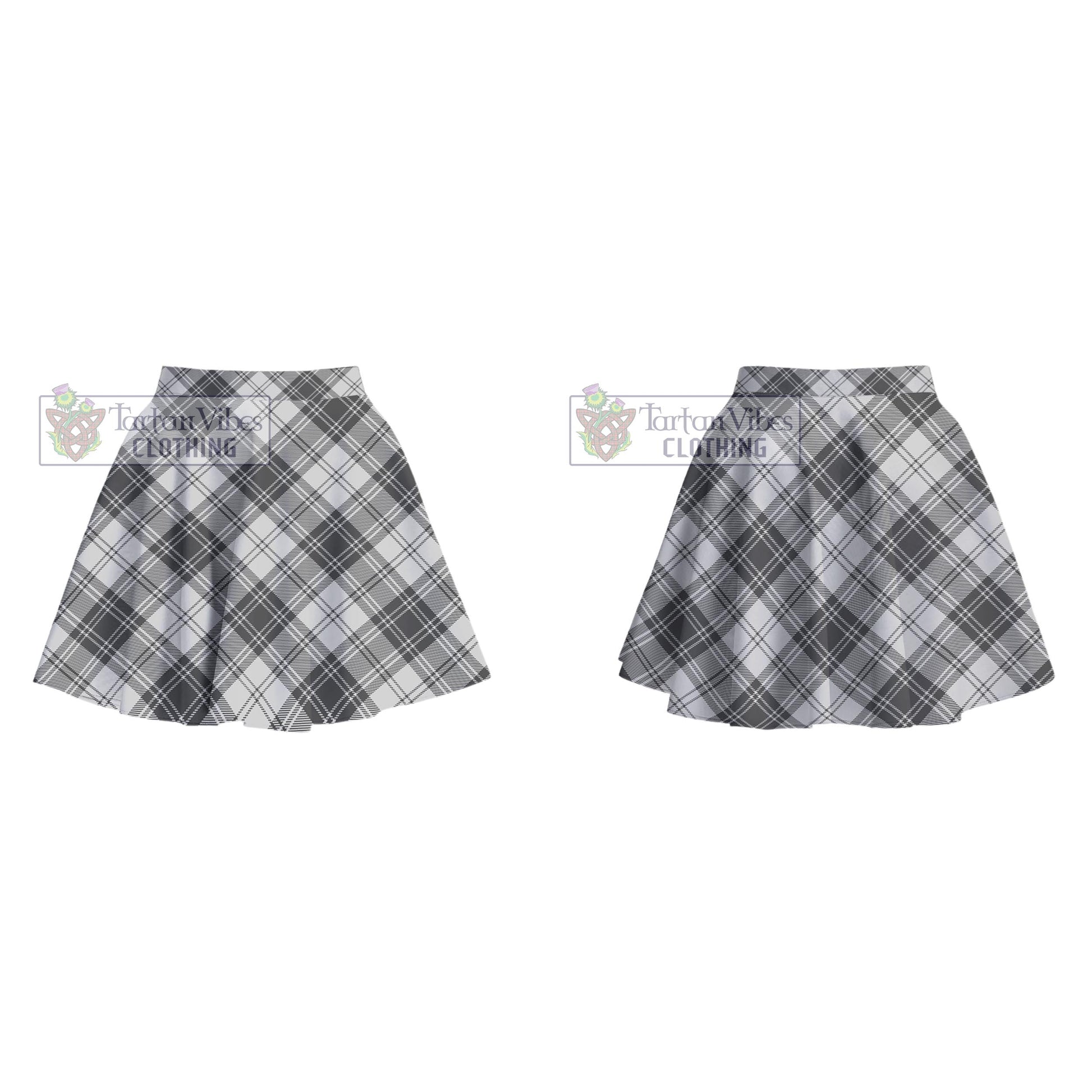 Glendinning Tartan Women's Plated Mini Skirt Cross Style - Tartan Vibes Clothing