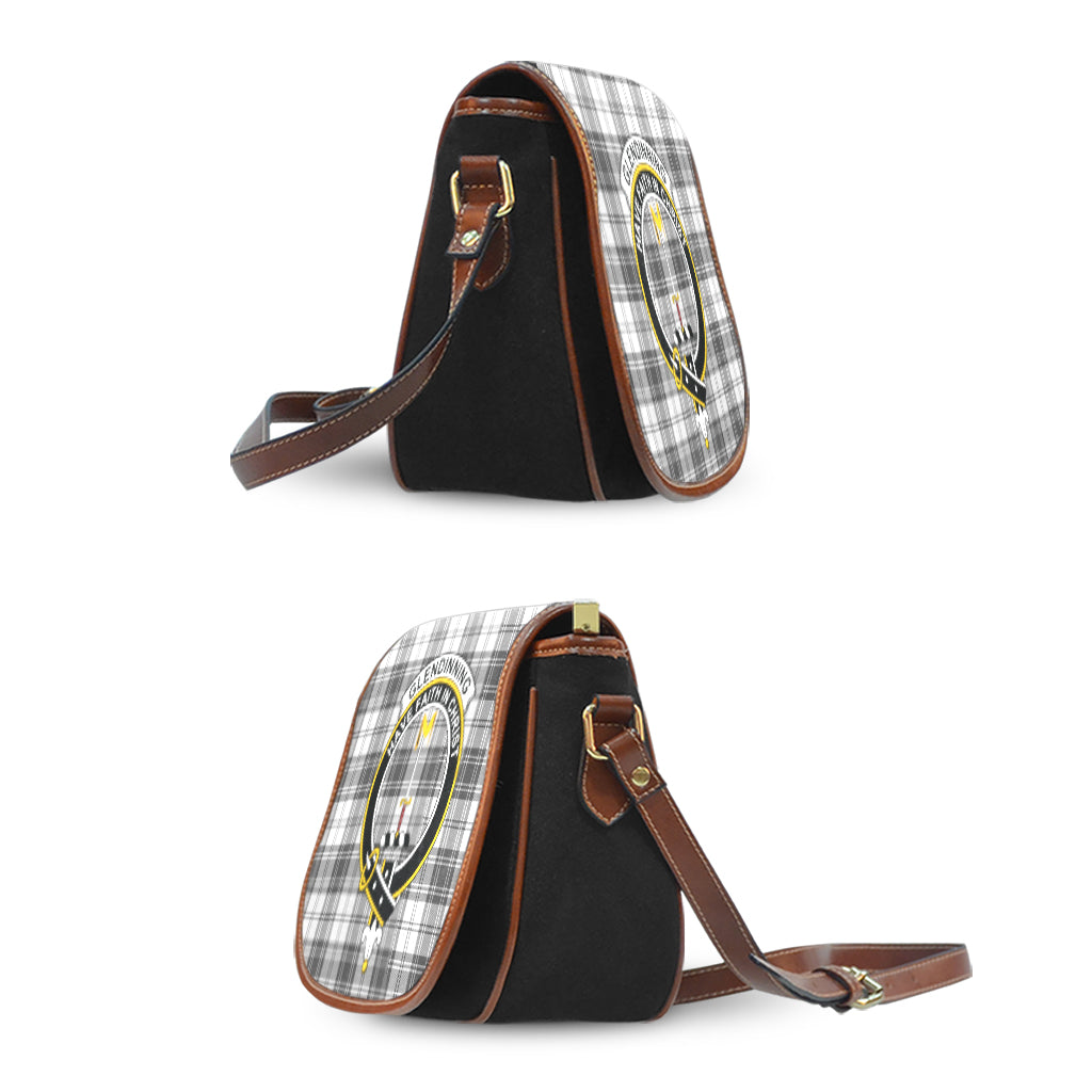 Glendinning Tartan Saddle Bag with Family Crest - Tartan Vibes Clothing
