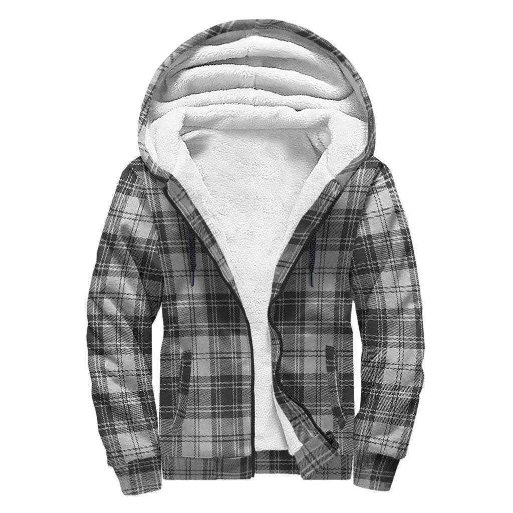 Glendinning Tartan Sherpa Hoodie with Family Crest - Tartan Vibes Clothing