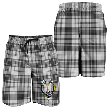 Glendinning Tartan Mens Shorts with Family Crest - Tartan Vibes Clothing