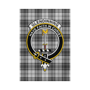 Glendinning Tartan Garden Flag with Family Crest