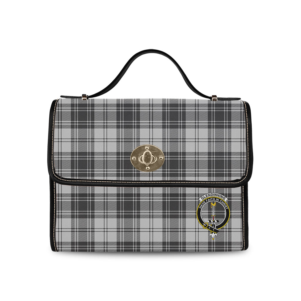 glendinning-tartan-leather-strap-waterproof-canvas-bag-with-family-crest