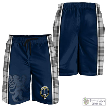 Glendinning Tartan Men's Shorts with Family Crest and Lion Rampant Vibes Sport Style - Tartan Vibes Clothing
