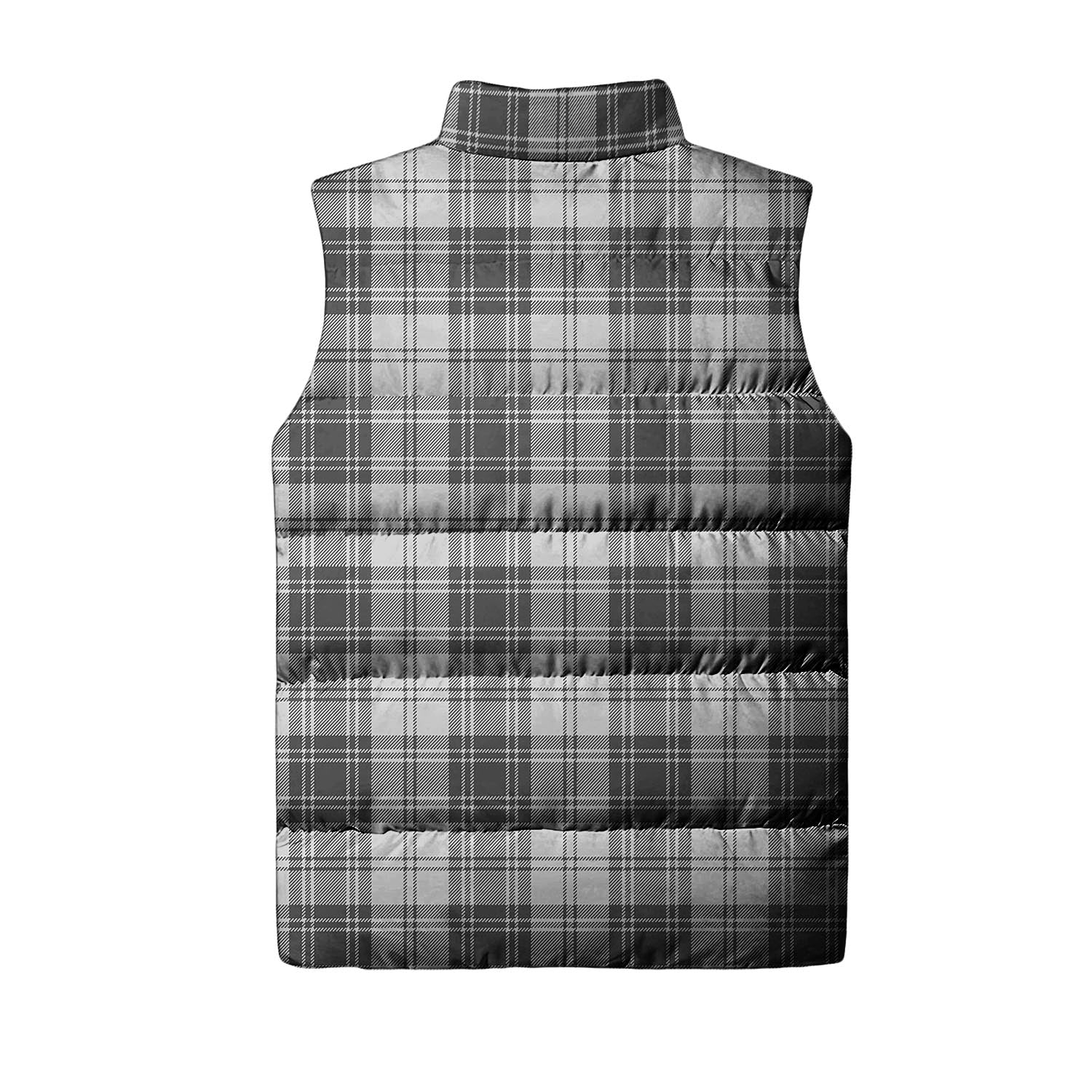 Glendinning Tartan Sleeveless Puffer Jacket with Family Crest - Tartan Vibes Clothing