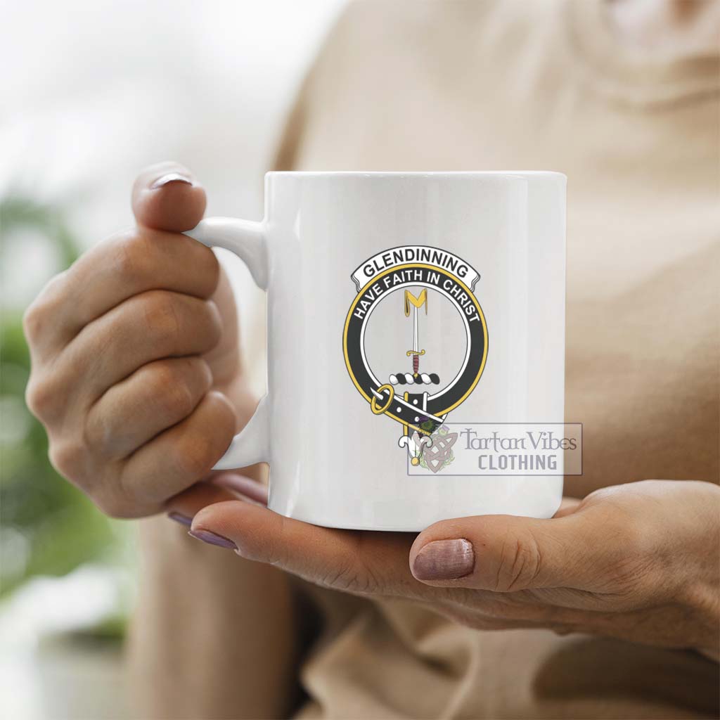 Glendinning Family Crest Ceramic Mug - 2D-tartanvibesclothing