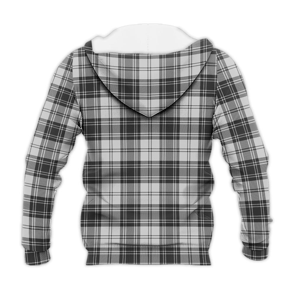Glendinning Tartan Knitted Hoodie with Family Crest - Tartan Vibes Clothing