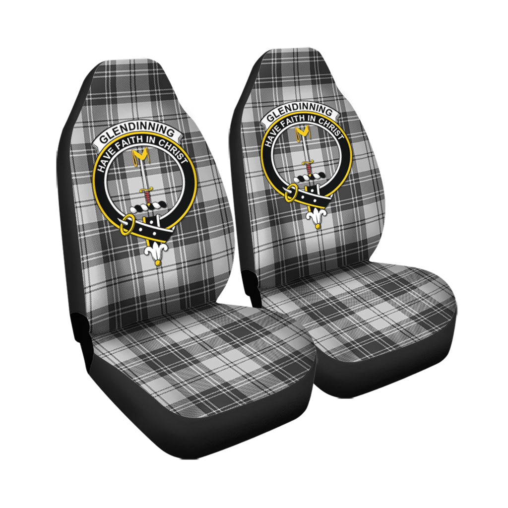Glendinning Tartan Car Seat Cover with Family Crest - Tartan Vibes Clothing