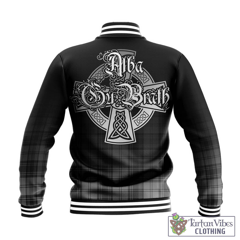 Glendinning Tartan Baseball Jacket Featuring Alba Gu Brath Family Crest Celtic Inspired - Tartan Vibes Clothing