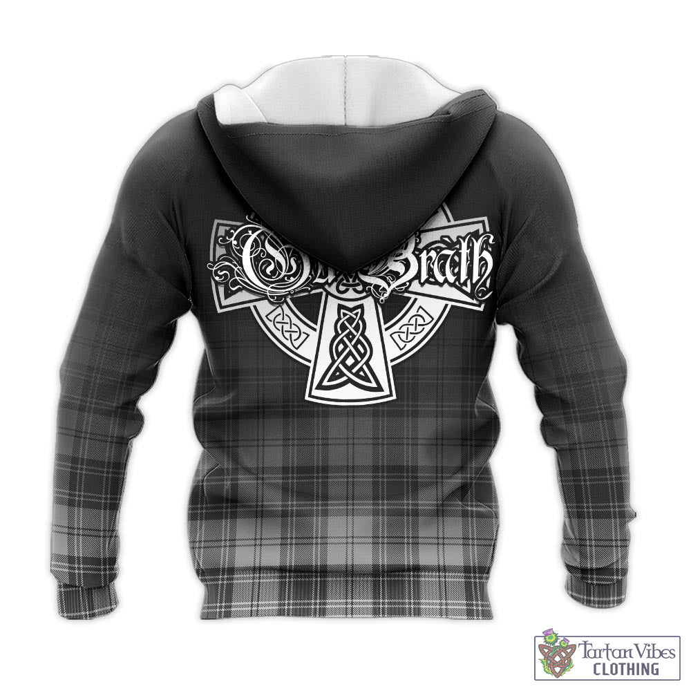 Glendinning Tartan Knitted Hoodie Featuring Alba Gu Brath Family Crest Celtic Inspired - Tartan Vibes Clothing