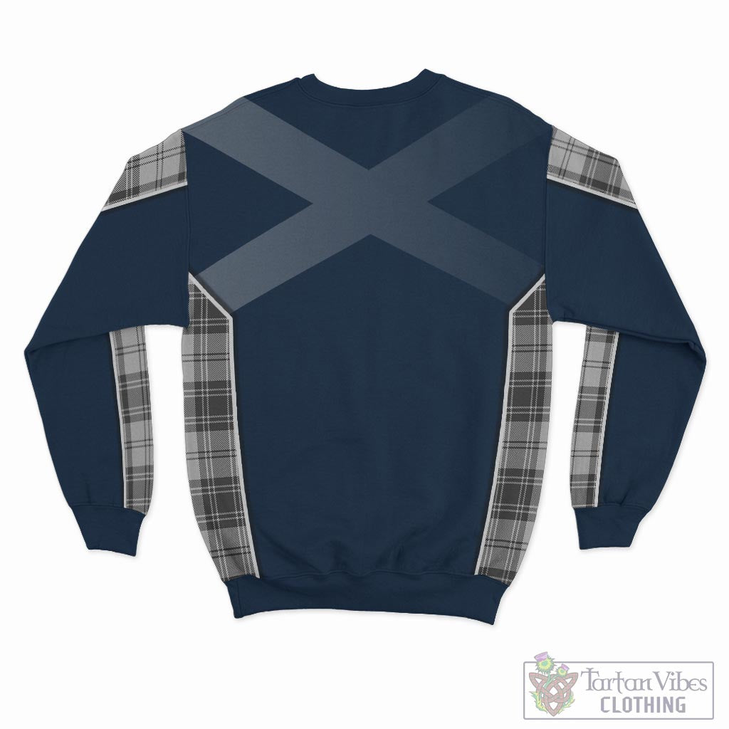 Glendinning Tartan Sweatshirt with Family Crest and Scottish Thistle Vibes Sport Style - Tartan Vibes Clothing