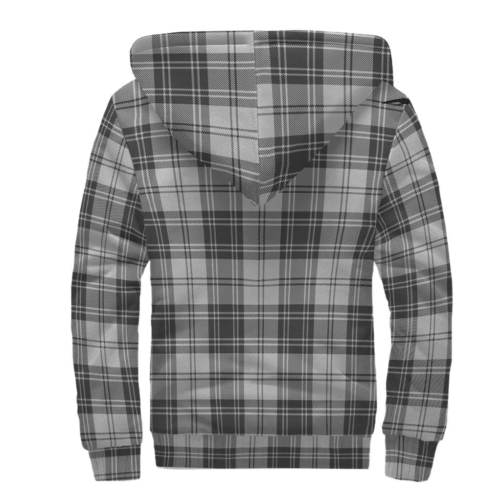 Glendinning Tartan Sherpa Hoodie with Family Crest - Tartan Vibes Clothing