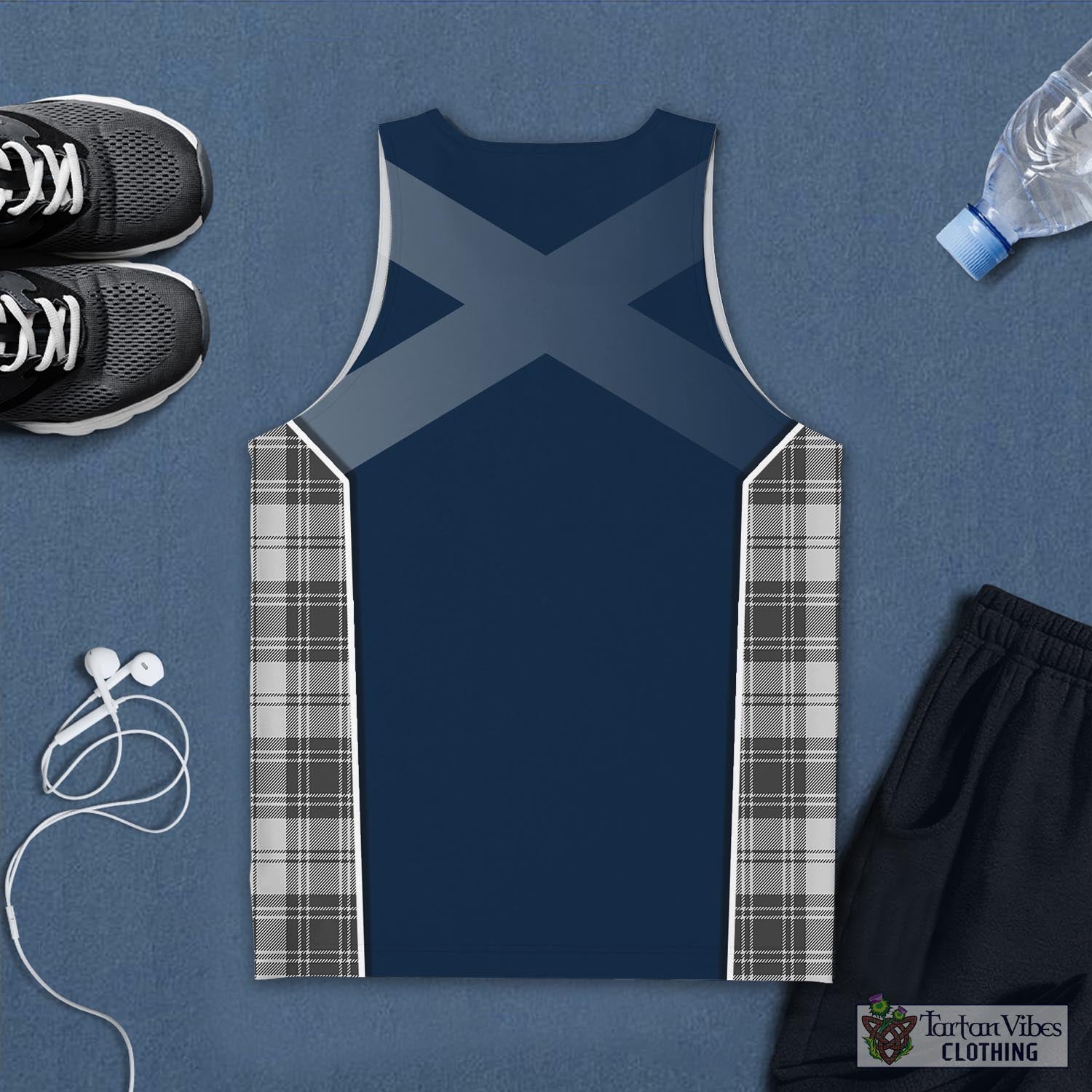 Glendinning Tartan Men's Tanks Top with Family Crest and Scottish Thistle Vibes Sport Style - Tartan Vibes Clothing