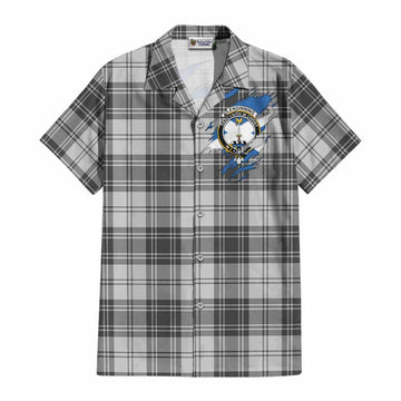 Glendinning Clan Crest In Me Tartan Cotton Hawaiian Shirt Scotland Flag Style Adult - Tartan Vibes Clothing