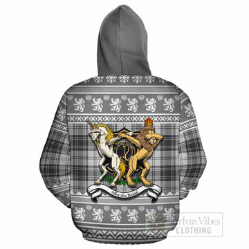 Glendinning Clan Tartan Crest Christmas Cotton Hoodie Coat of Arms Funny Style