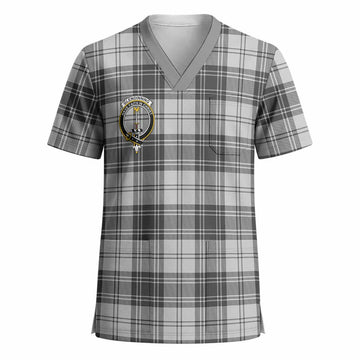 Glendinning Crest Tartan Scrub Top - Tartan Vibes Clothing