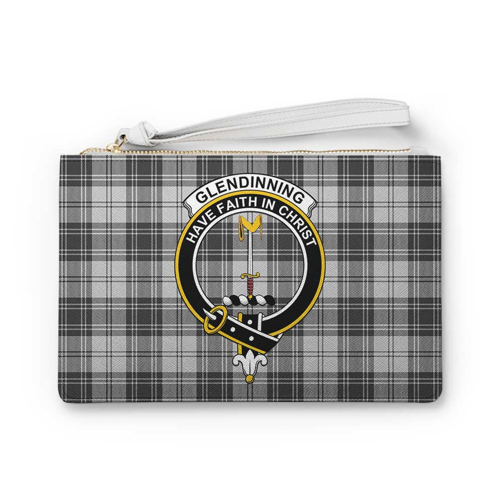 Tartan Vibes Clothing Glendinning Family Crest Tartan Clutch Bag