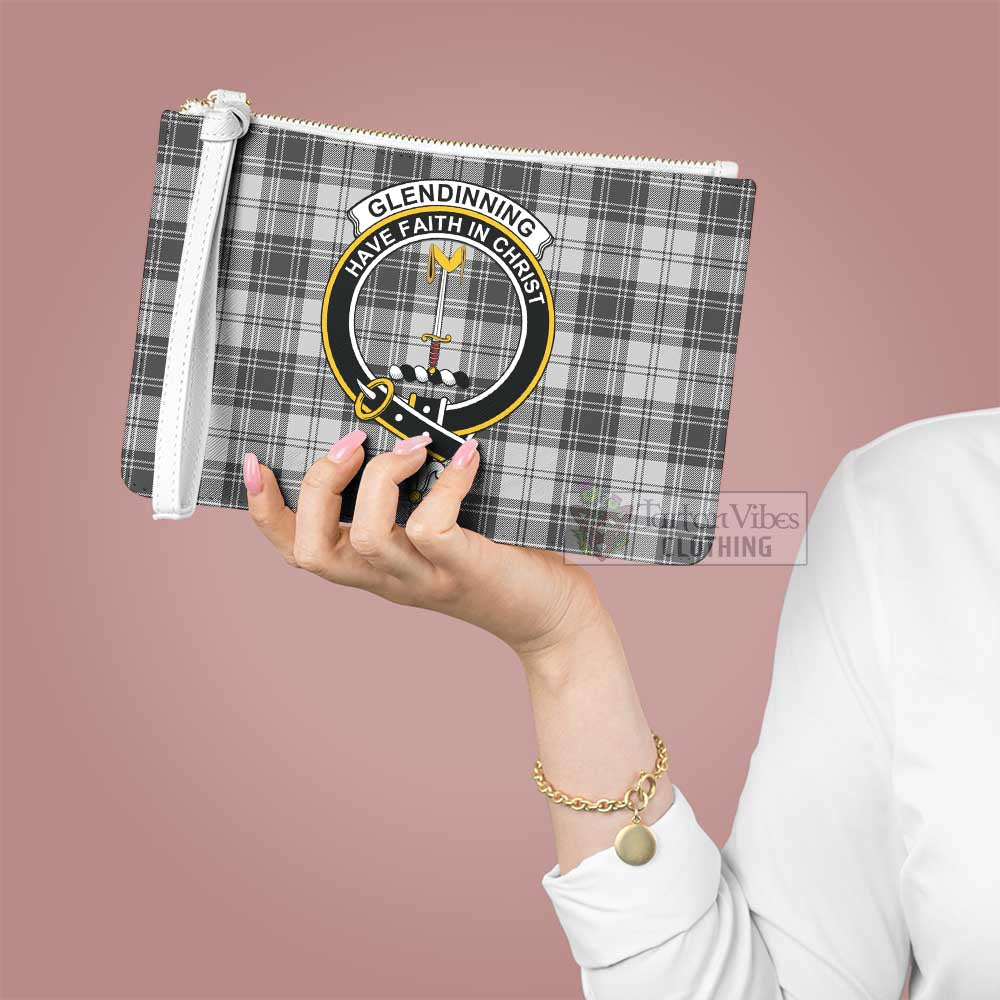 Tartan Vibes Clothing Glendinning Family Crest Tartan Clutch Bag