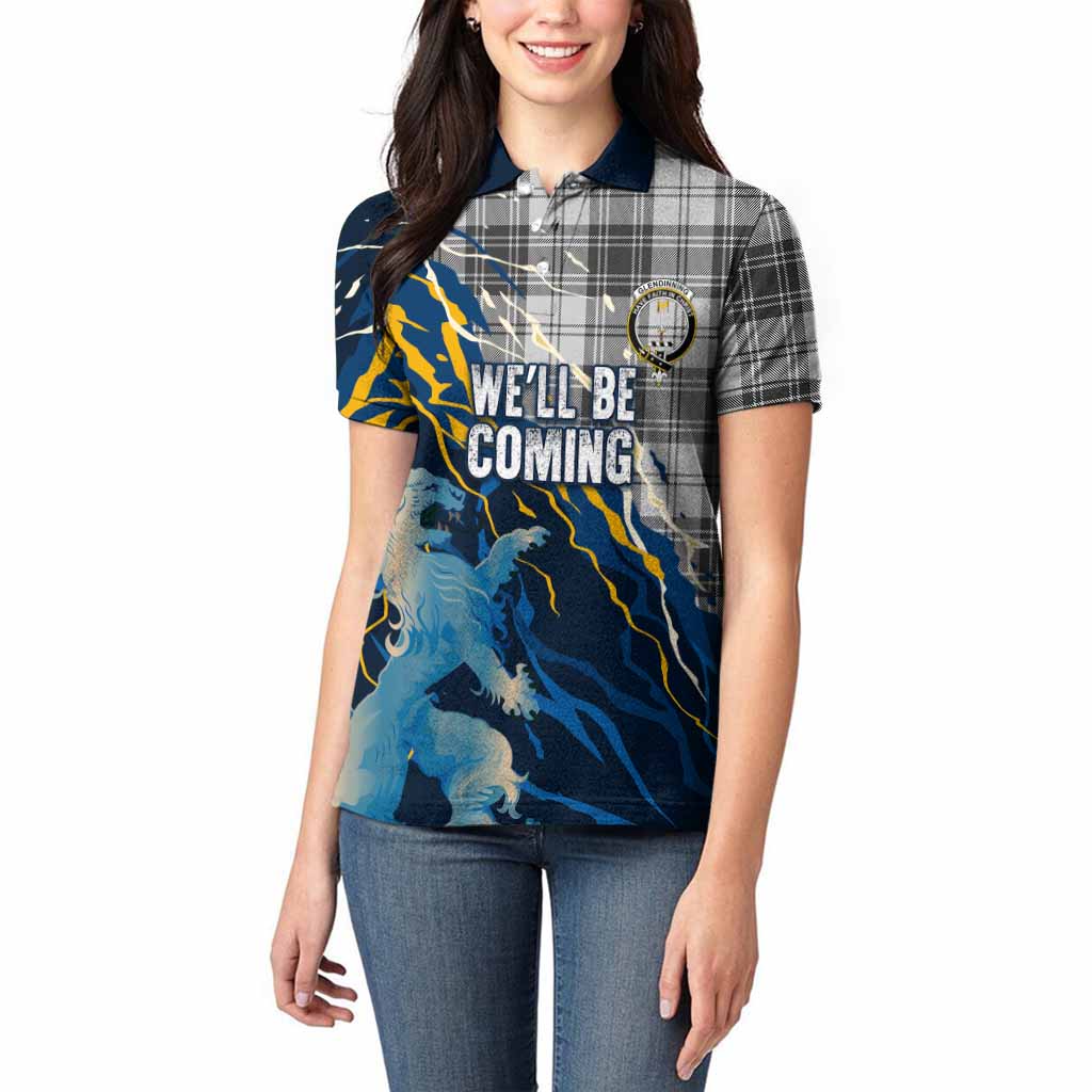 Glendinning Scotland Tartan Women Polo Shirt WC2026 Football - We'll Be Coming