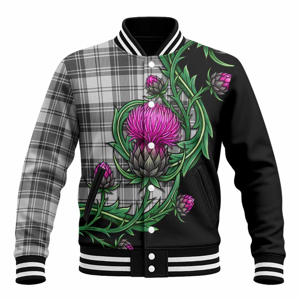 Glendinning Tartan Baseball Jacket Resilient Scottish Thistle Unisex - Tartan Vibes Clothing