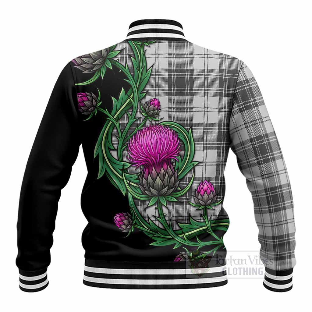 Glendinning Tartan Baseball Jacket Resilient Scottish Thistle - Tartan Vibes Clothing