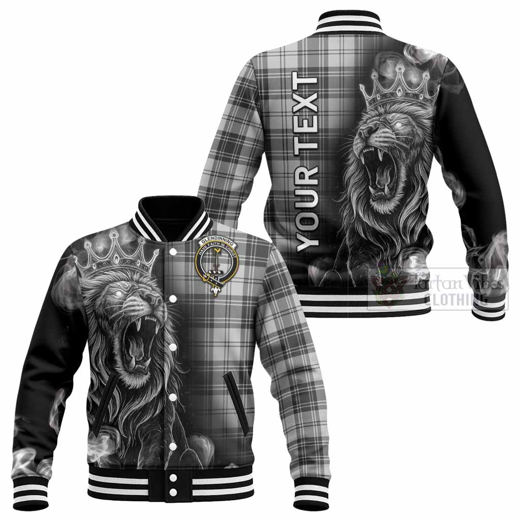 Glendinning Tartan Baseball Jacket Roaring Lion Heritage