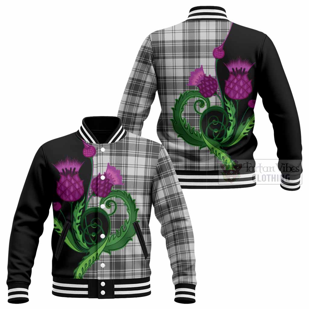 Glendinning Tartan Baseball Jacket Traditional Scottish Thistle