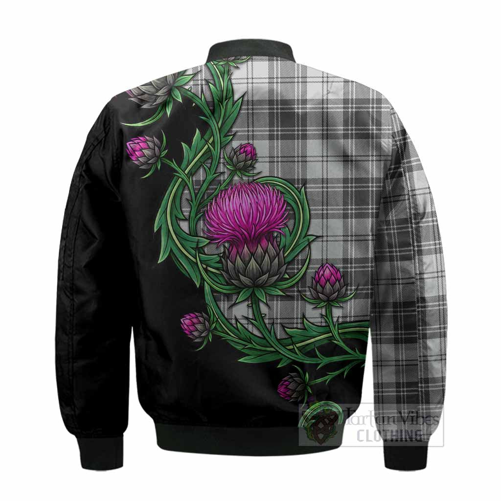 Glendinning Tartan Bomber Jacket Resilient Scottish Thistle - Tartan Vibes Clothing