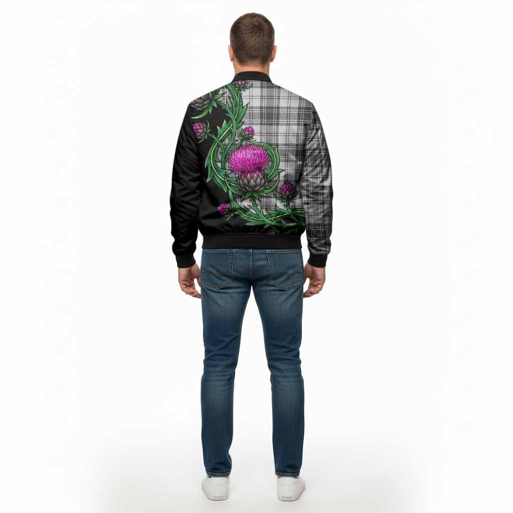 Glendinning Tartan Bomber Jacket Resilient Scottish Thistle - Tartan Vibes Clothing