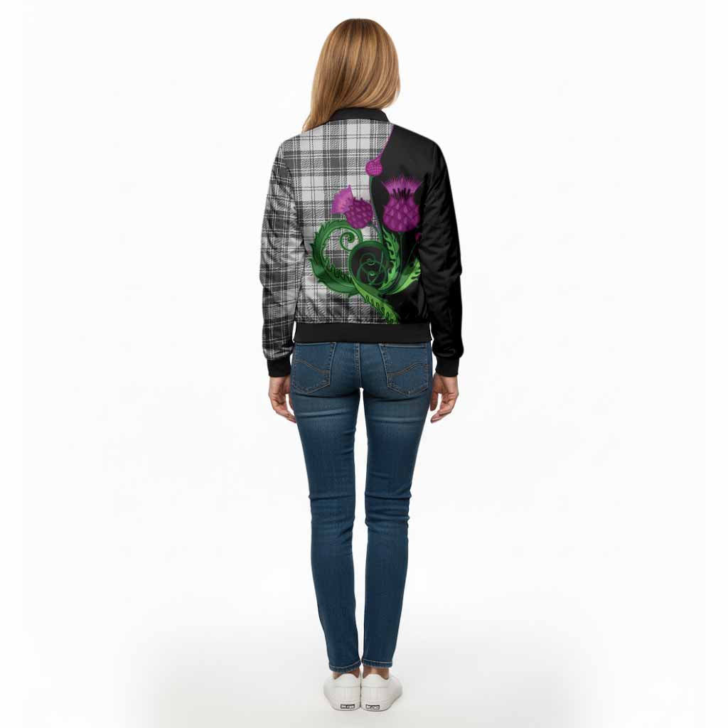 Glendinning Tartan Bomber Jacket Traditional Scottish Thistle