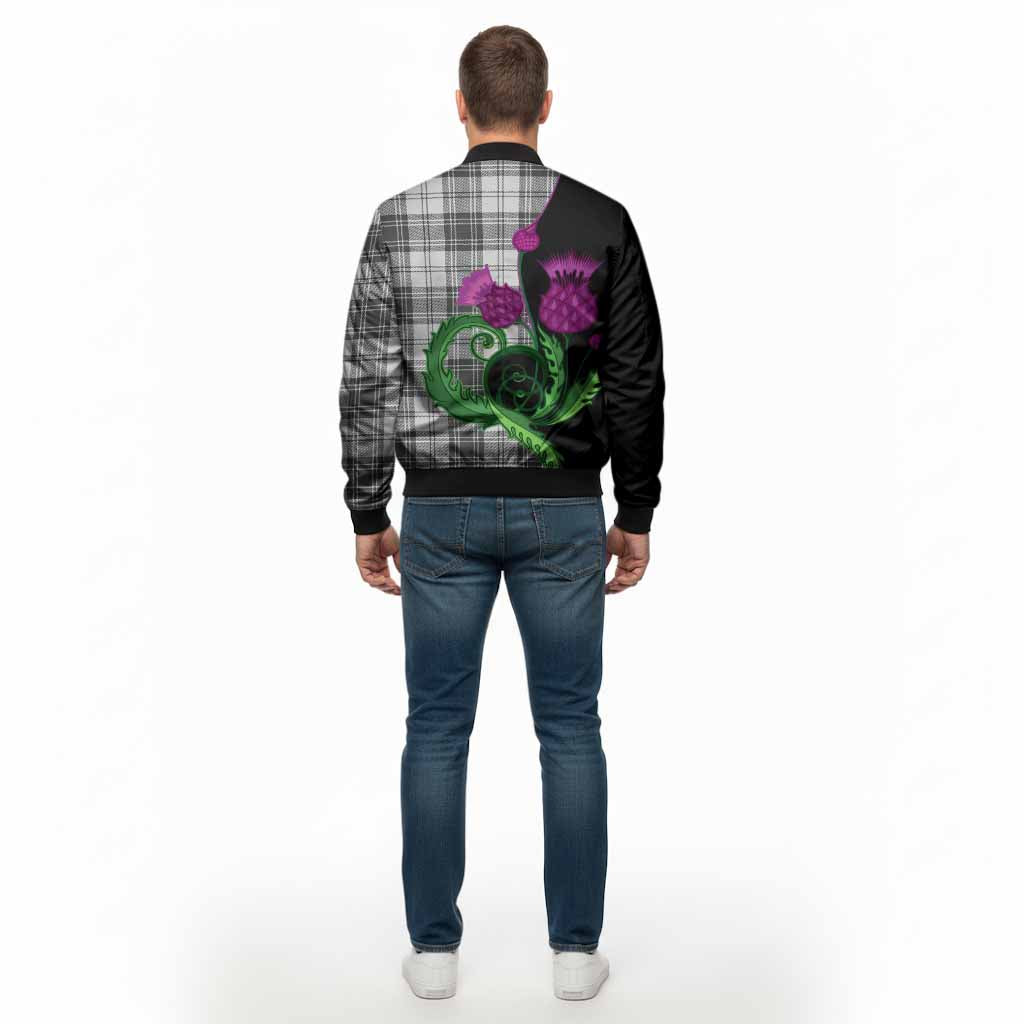 Glendinning Tartan Bomber Jacket Traditional Scottish Thistle