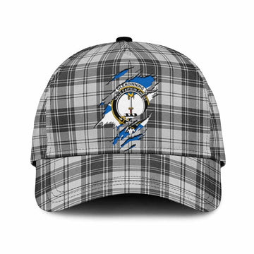 Glendinning Tartan Classic Cap with Family Crest In Me Style