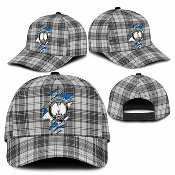 Glendinning Tartan Classic Cap with Family Crest In Me Style