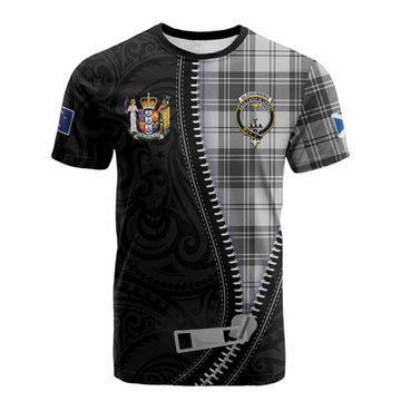 Glendinning Tartan Cotton T-shirt New Zealand Pattern Unique Zipper Stylized