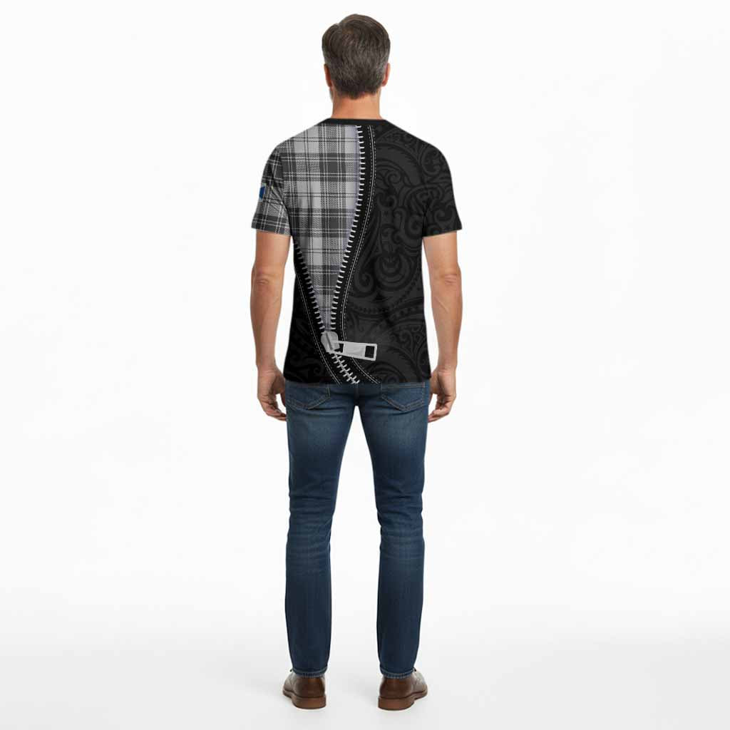 Glendinning Tartan Cotton T-shirt New Zealand Pattern Unique Zipper Stylized