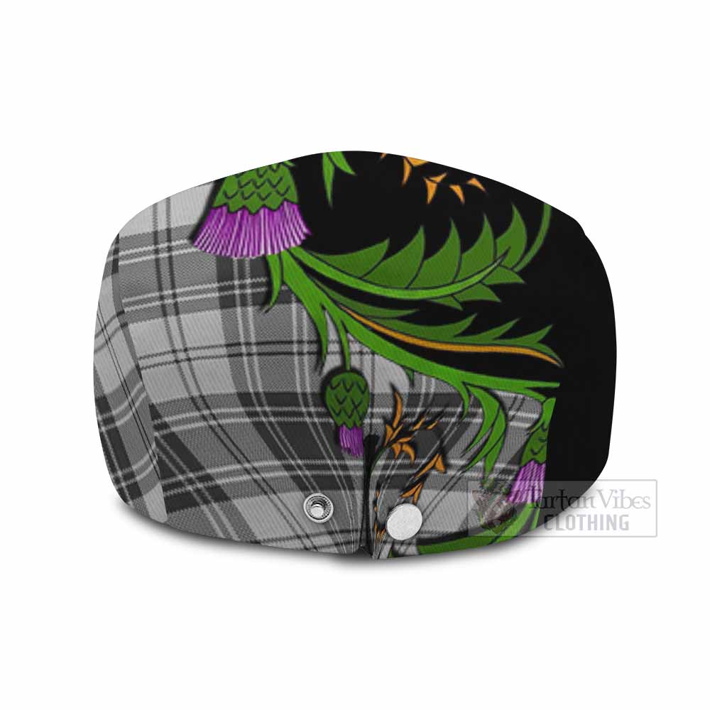 Glendinning Tartan Flat Cap, Jeff Cap Scottish Thistle Pride Heritage Art - Tartan Vibes Clothing
