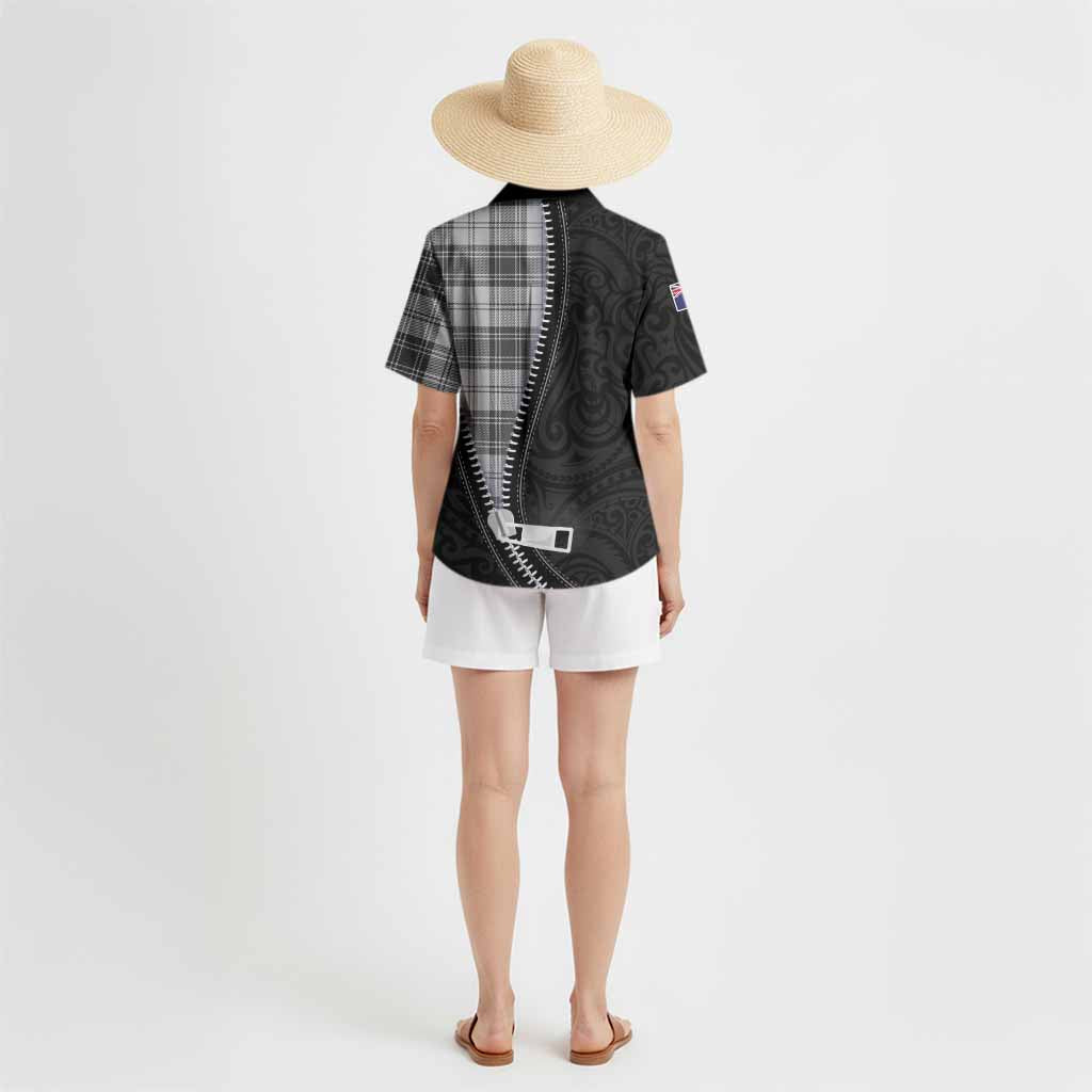 Glendinning Tartan Hawaiian Shirt New Zealand Pattern Unique Zipper Stylized