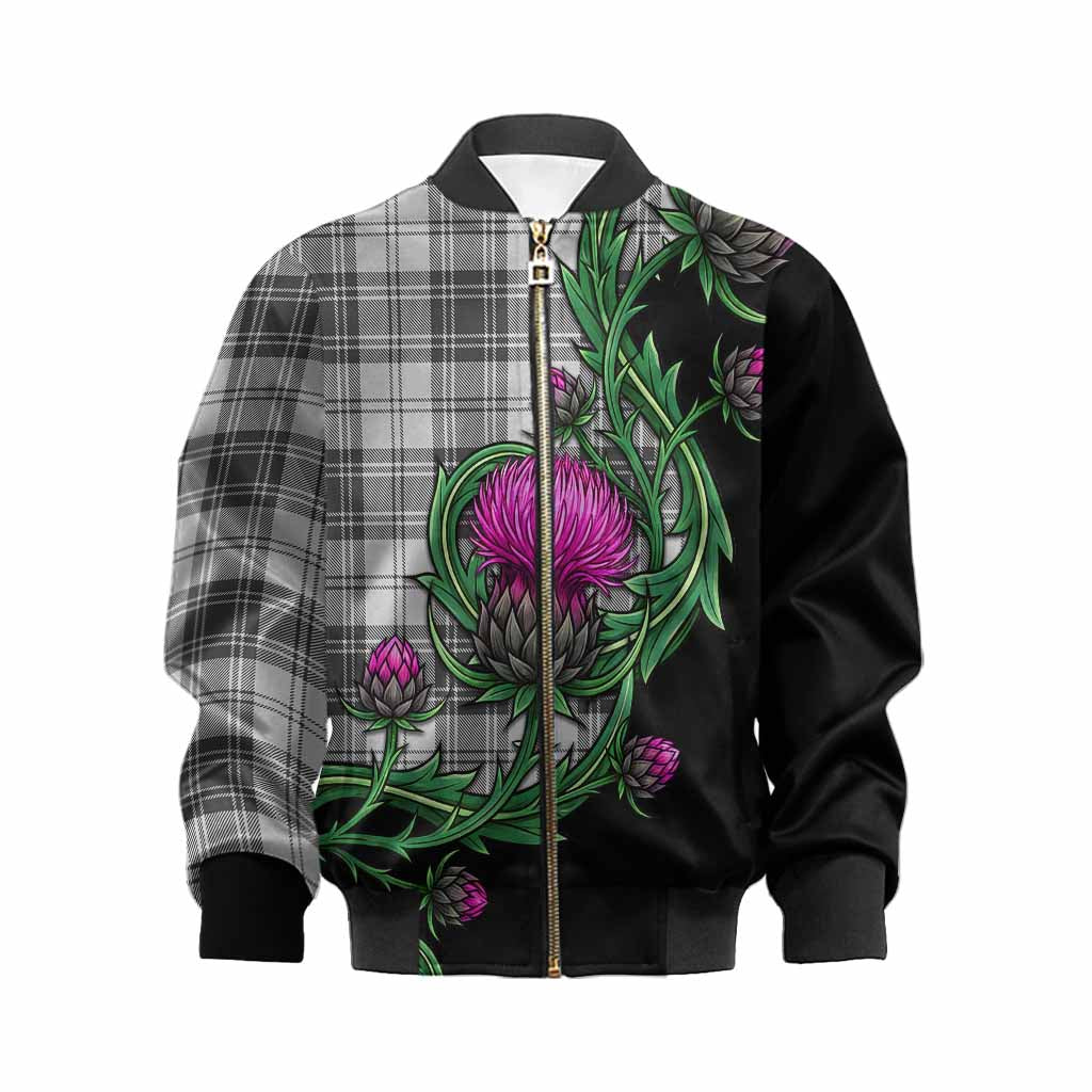 Glendinning Tartan Kid Bomber Jacket Resilient Scottish Thistle Kid XS - Tartan Vibes Clothing