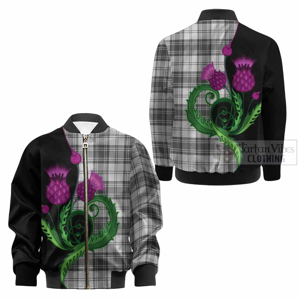 Glendinning Tartan Kid Bomber Jacket Traditional Scottish Thistle - Tartan Vibes Clothing