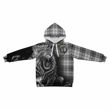 Glendinning Tartan Kid Hoodie Roaring Lion Heritage