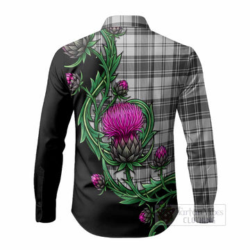 Glendinning Tartan Long Sleeve Button Shirts Resilient Scottish Thistle Men's Shirt - Tartan Vibes Clothing