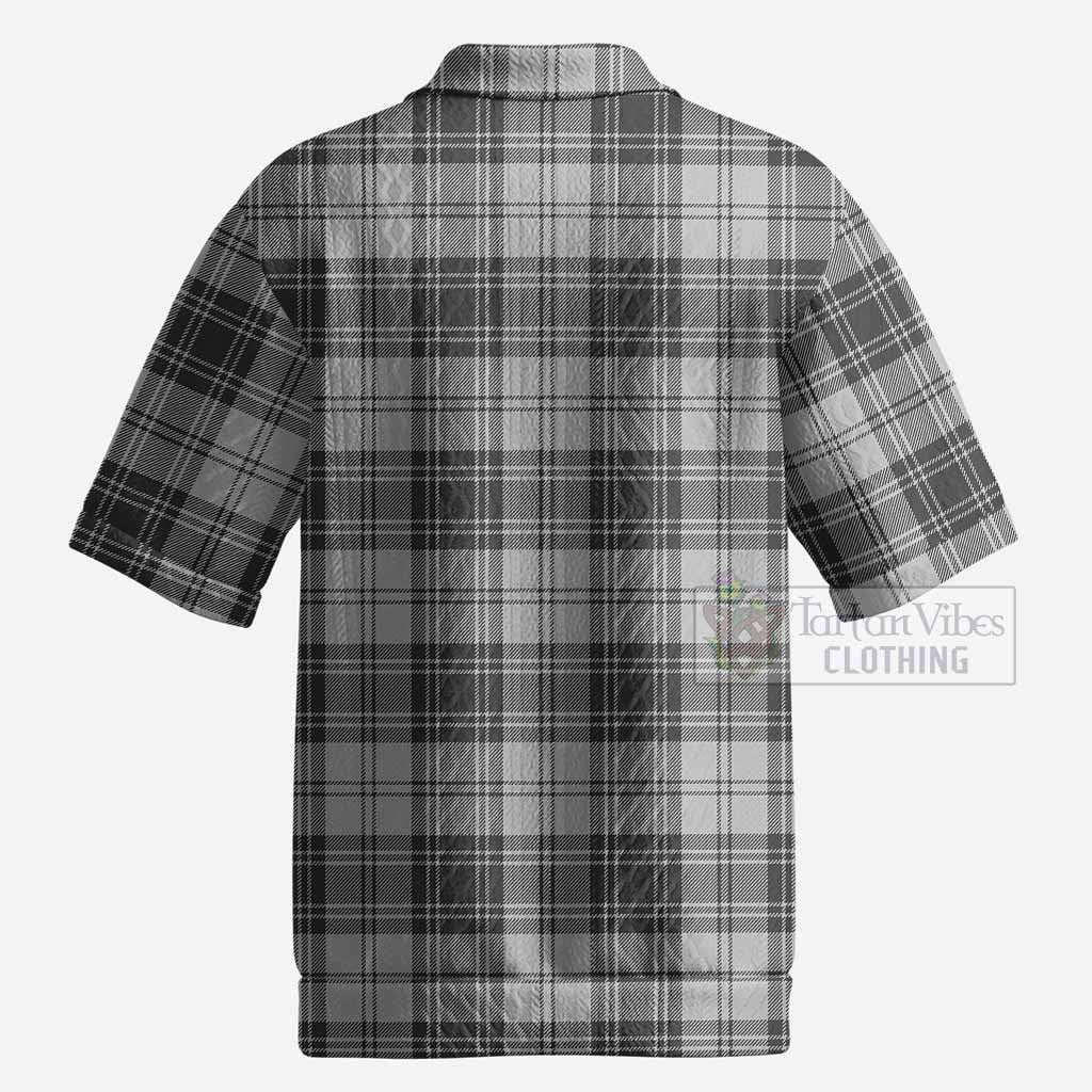 Glendinning Tartan Men’s Polo Sweater Top with Family Crest