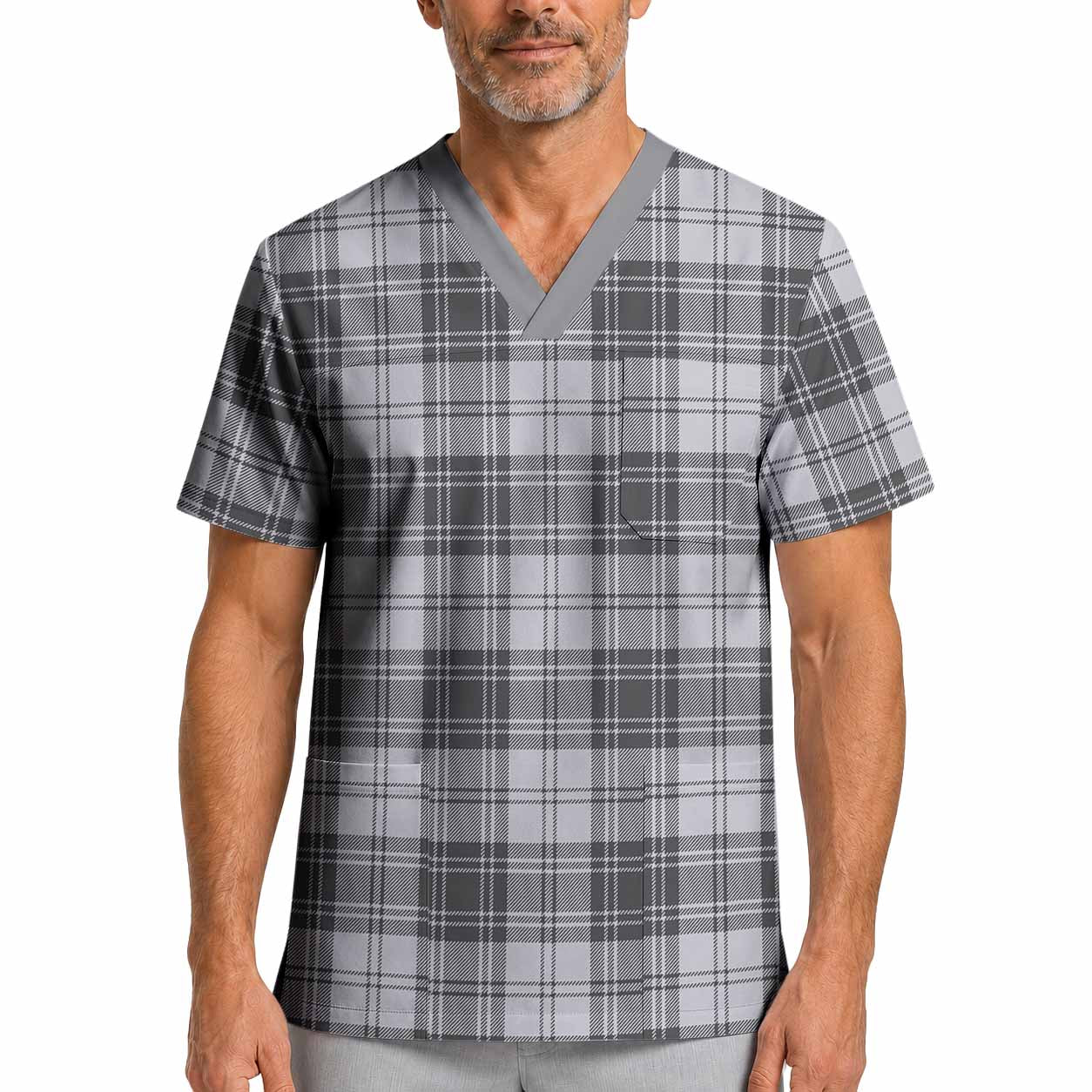 Glendinning Tartan Scrub Top XL - Tartan Vibes Clothing