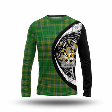 Tartan Vibes Clothing Glennon Irish Clan Long Sleeve T-Shirt Celtic Circle Style