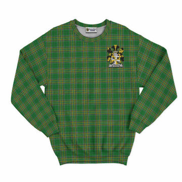 Glennon Irish Clan Tartan Sweatshirt with Coat of Arms Unisex - Tartan Vibes Clothing