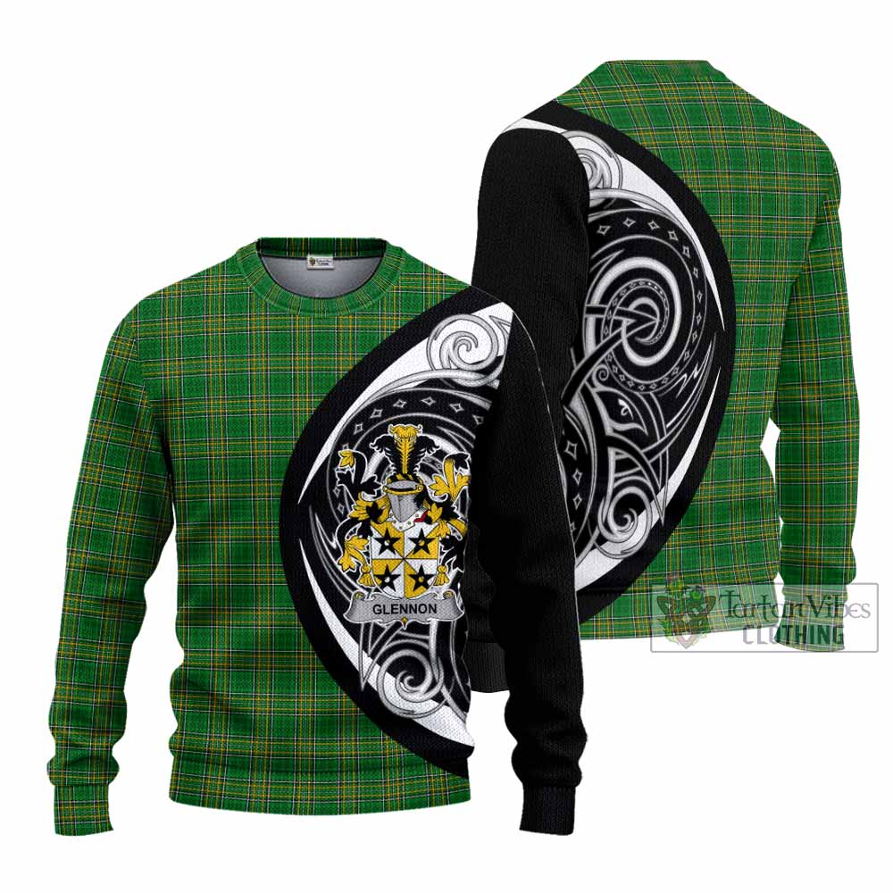 Tartan Vibes Clothing Glennon Irish Clan Knitted Sweater Celtic Circle Style