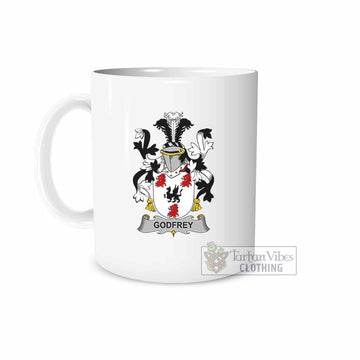 Tartan Vibes Clothing Godfrey of Bushfield Irish Clan Coat of Arms Ceramic Mug