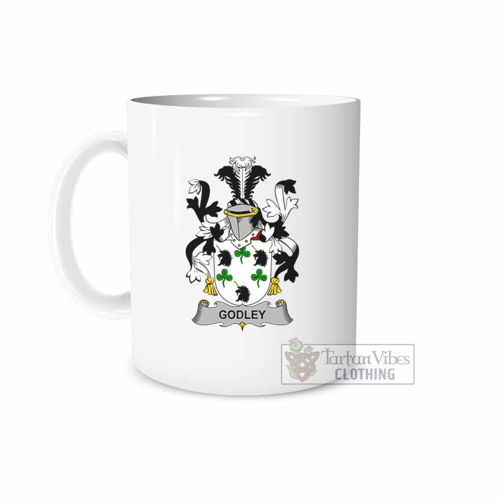 Tartan Vibes Clothing Godley Irish Clan Coat of Arms Ceramic Mug