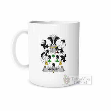 Tartan Vibes Clothing Godley Irish Clan Coat of Arms Ceramic Mug