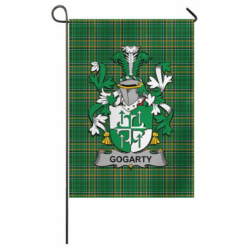 Gogarty Irish Clan Tartan Garden Flag with Coat of Arms